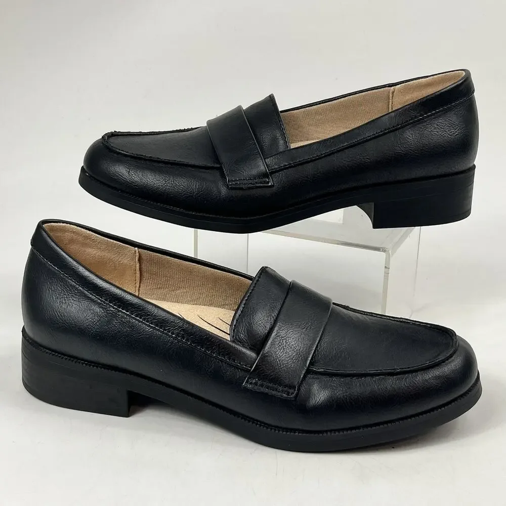 LifeStride Sonoma 2 Loafers Womens Size 6.5 Black Slip On Comfort Shoes Soft